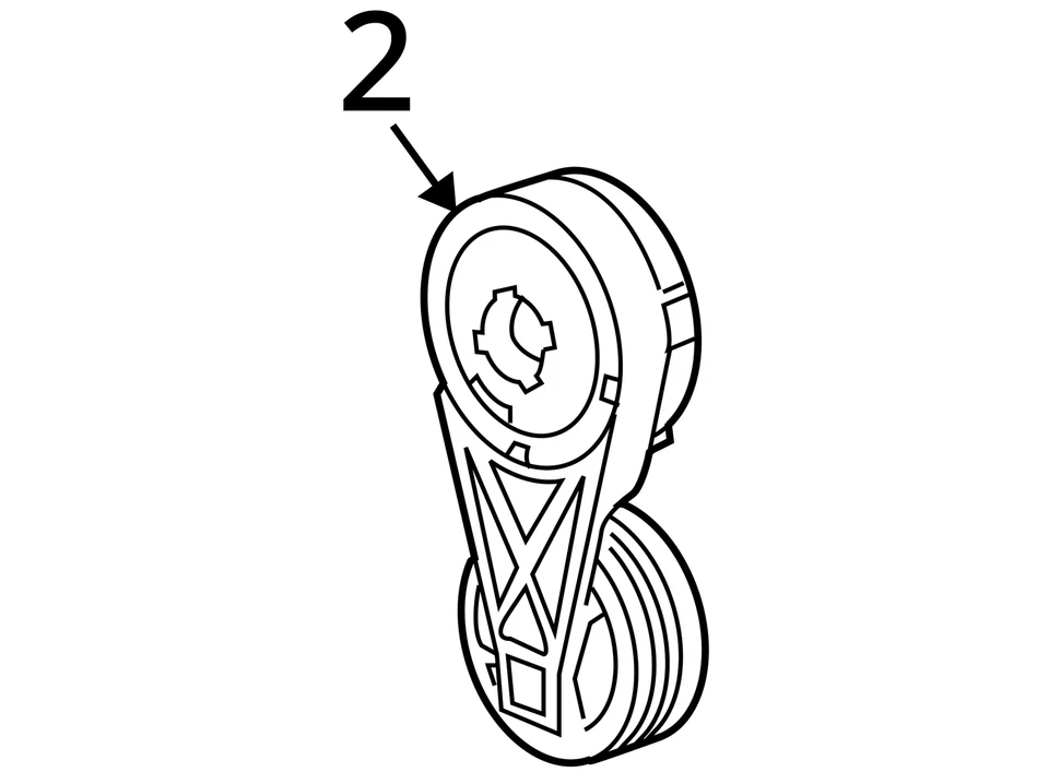 Chevrolet Malibu 2001 correa tensora PS0LG Foto 4 de 4