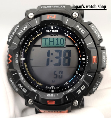 CASIO PRO TREK PRG-340-1JF Black Tough Solar Outdoor Men's Watch New in Box