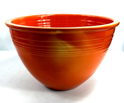Vintage Fiesta Orange #6 Mixing Bowl Fiestaware