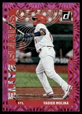 2021 Donruss Elite Series Pink Fireworks Yadier Molina St. Louis Cardinals #ES12