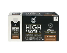Member's Mark 30g High Protein Nutritional Shake, Chocolate 11 fl. oz., 15 pk.