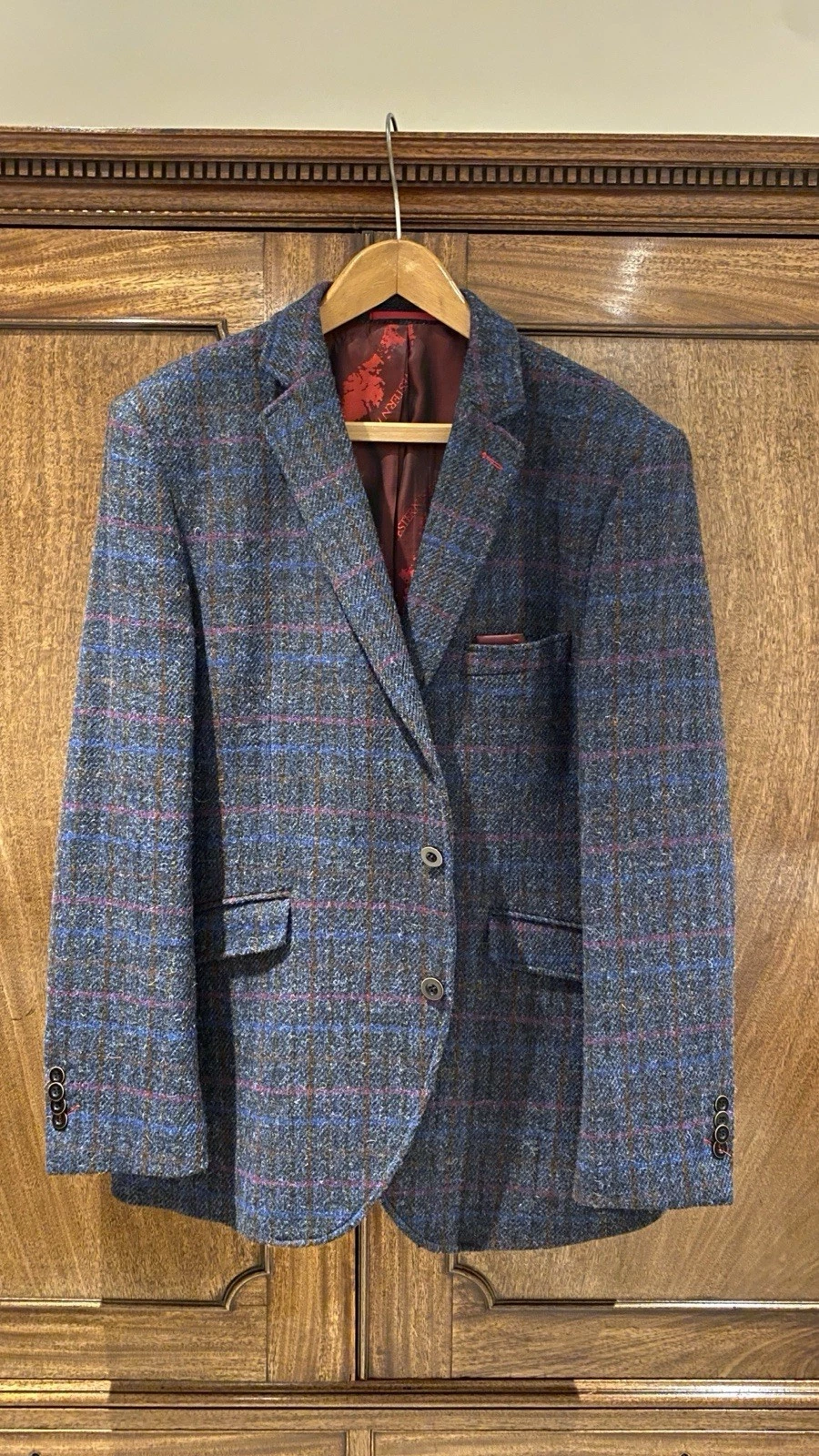 Harris Tweed Overcheck Blazer 44R