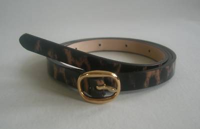 New J. CREW Size (S) SUPERSKINNY PRINTED PATENT BELT | eBay display picture 1