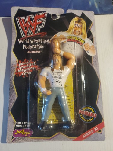 JusToys Bend-Ems WWF Series XI 11 Al Snow Bendable...