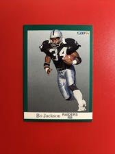 Bo Jackson 1991 Fleer Football #110 Los Angeles Raiders