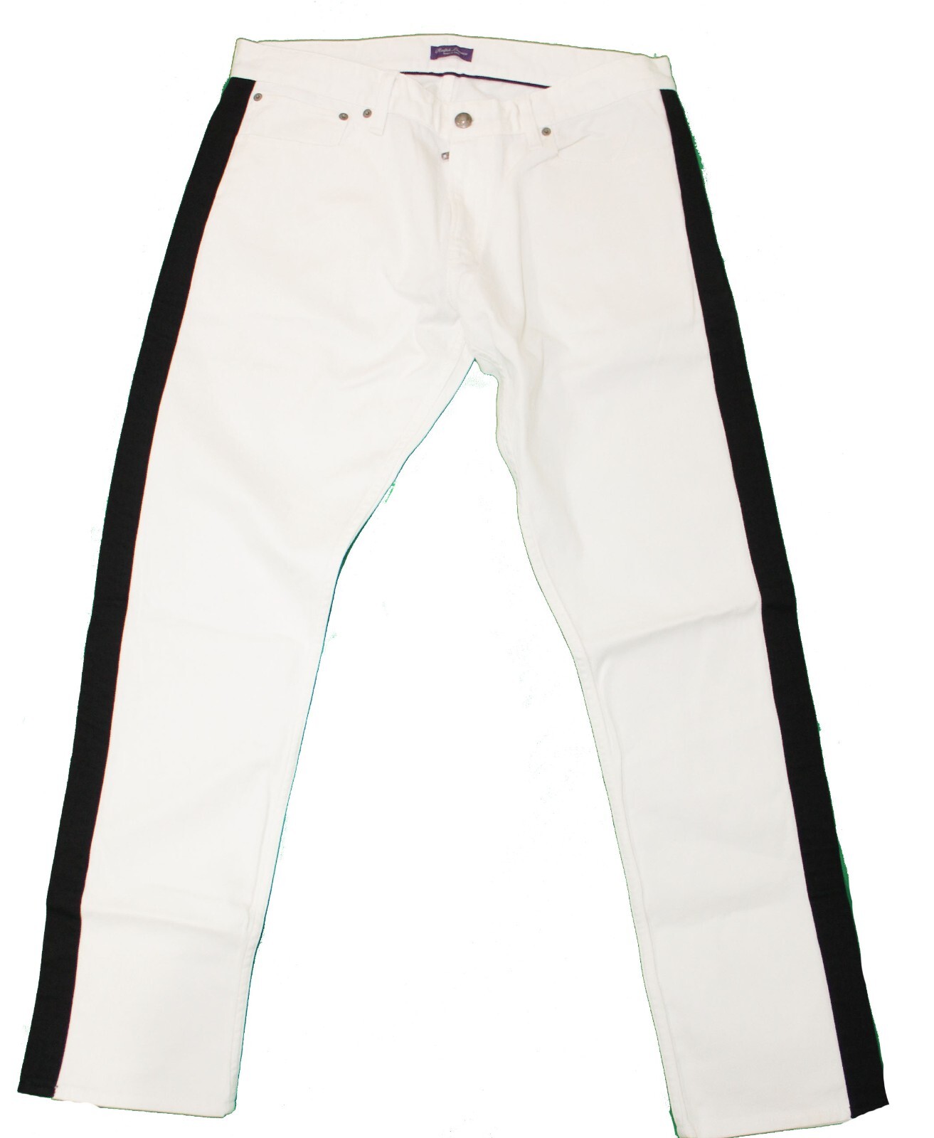 Ralph Lauren Purple Label White Slim Straight Stretch Denim 
