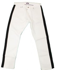 Ralph Lauren Purple Label White Slim Straight Stretch Denim Jeans Pants 695