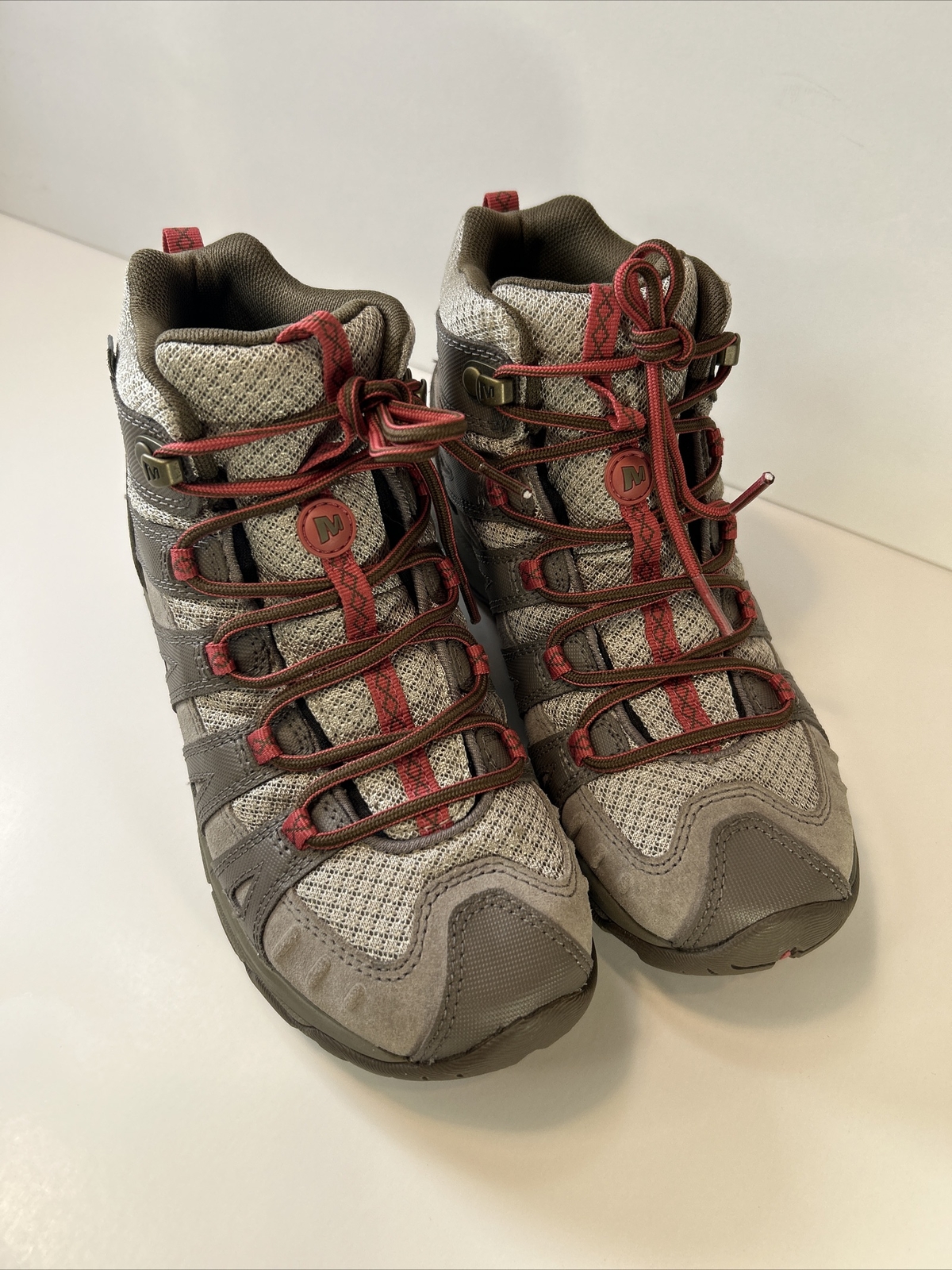 Stivali da trekking Merrell Avian Light 2 Sfiato Mid J09484 grigi rosa Donna 5