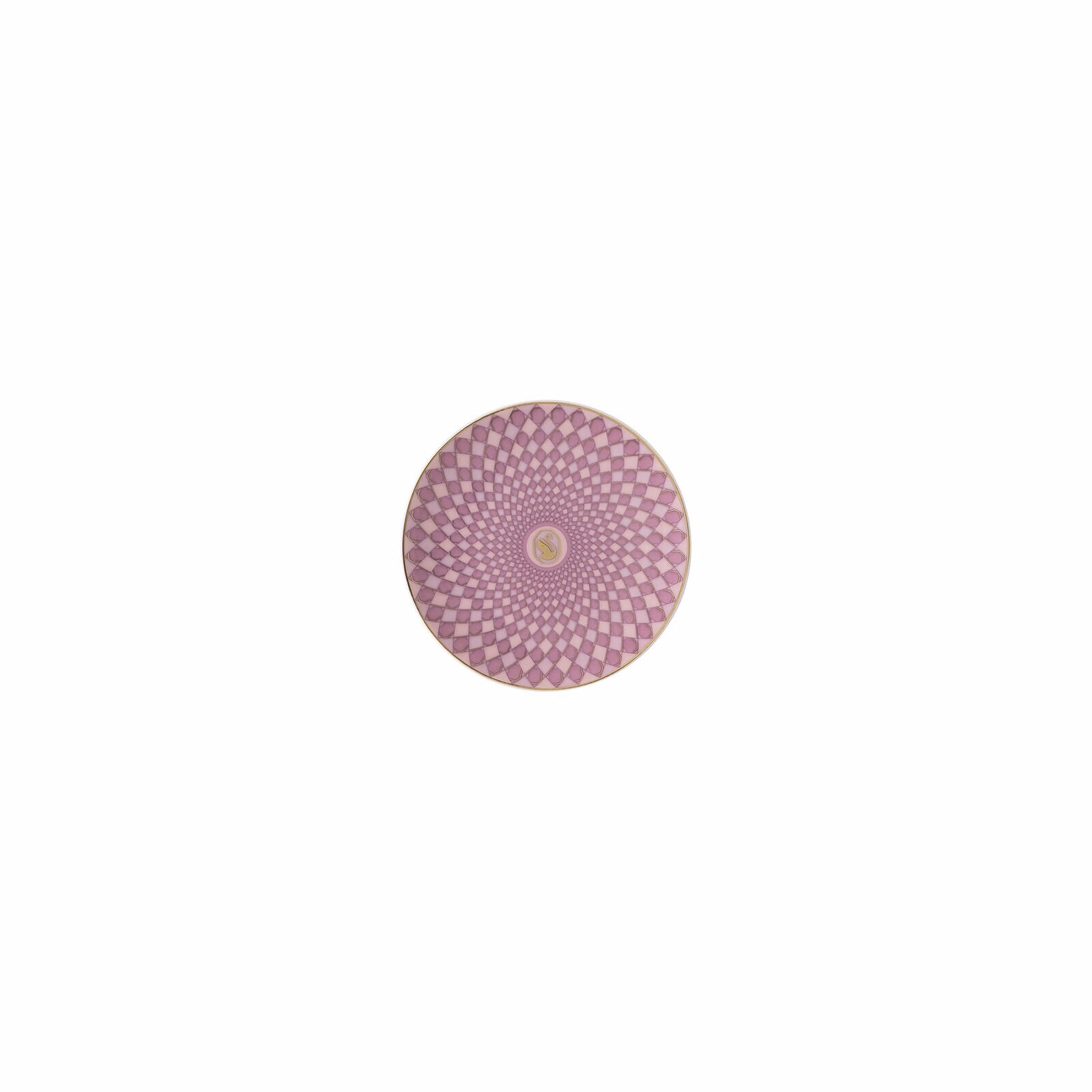 Swarovski Rosenthal - Piatto Rosa 10cm Signum Rose Swarovski - Porcellana