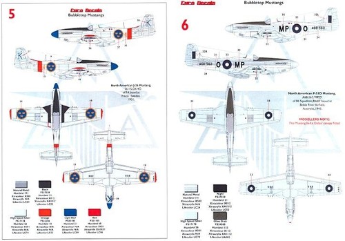 Euro Decals 1/32 NORTH AMERICAN P-51D BUBBLETOP MUSTANG FIGHTERS - Picture 6 of 6