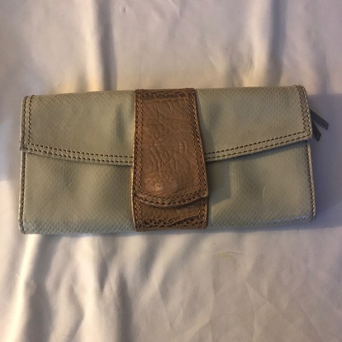 FOSSIL SNAKE Embossed Leather Envelope 