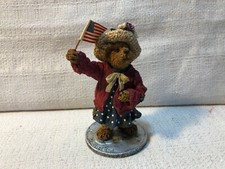 Boyds Bear Eleanore Bearsevelt God Bless America Figurine 227789 1E