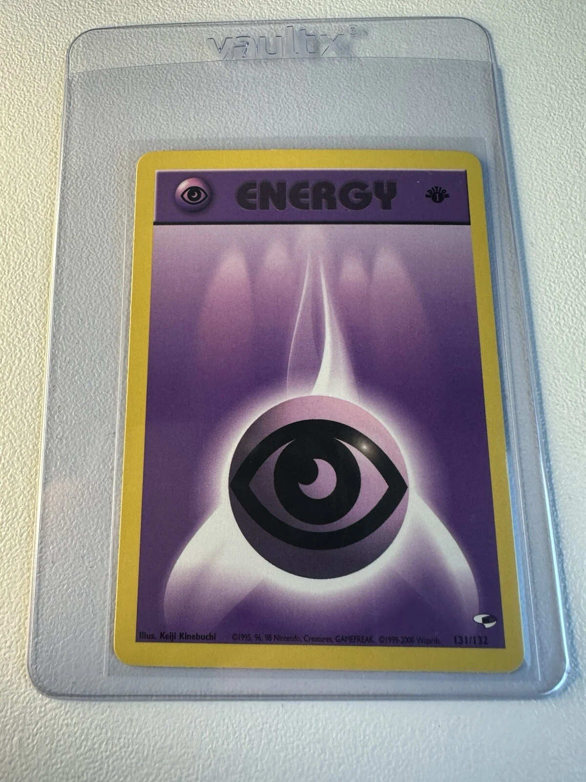 Psychic Energy 131/132 1st Edition Gym Heroes WOTC Pokémon Card Near Mint