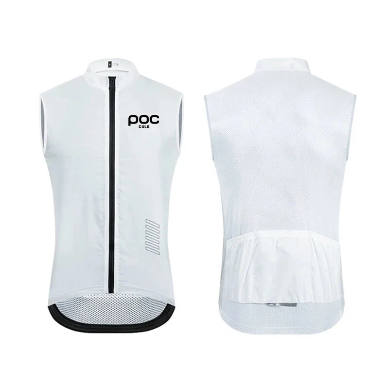 Traje de Bicicleta de Carretera Culb Poc Luz Nocturna A Prueba de Viento, Impermeable Camiseta sin Mangas Color Chaleco Foto 4 de 4