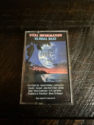 Vital Information - Global Beat Cassette CBS Records 1986 Gold Stamp Promo RARE