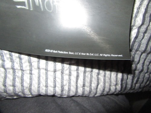 HUSH Movie Poster Double Sided Reversible 24 In x 18 In RARE VHTF - Picture 7 of 8