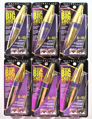 6 MAYBELLINE The Colossal BIG SHOT Volum' Express Mascara ~ 225 Brownish Black