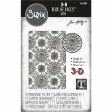 Sizzix 3-D Texture Fades Embossing Folder - Mini Kaleidoscope, 665636 by: Tim Ho
