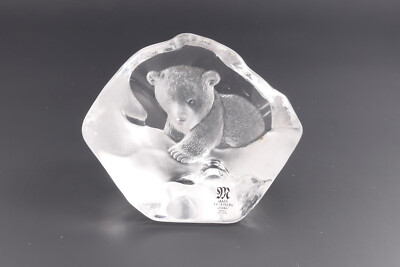 Paperweight kleiner Eisbär Mats Jonasson Mäleres Schweden