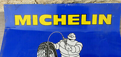 Ancienne Affiche Plastique Pression Pneu Véhicules Utilitaires Michelin 1974