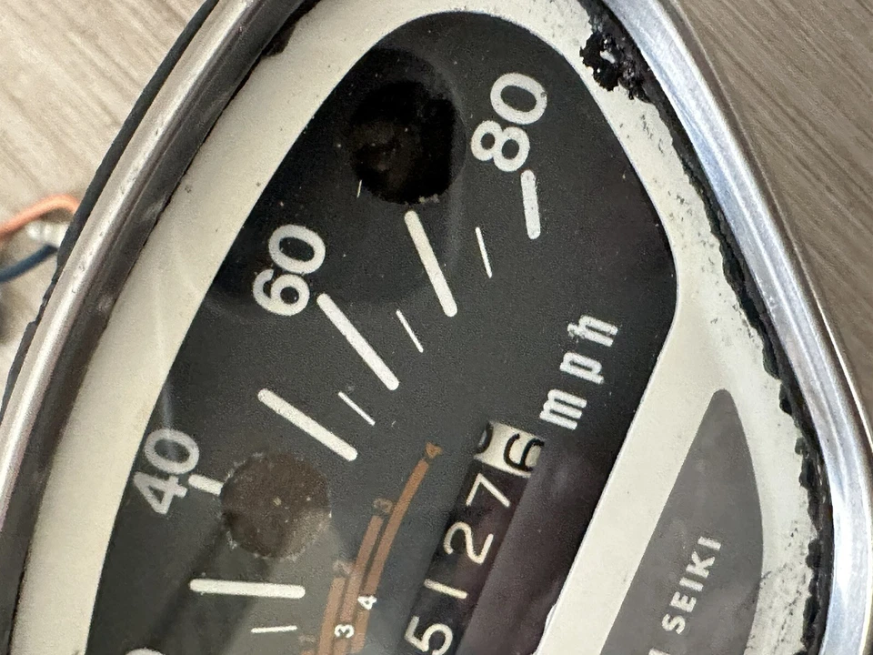 Velocímetro/odómetro Nippon Seiki 1969 Honda CT90 Trail 90 OEM Foto 3 de 4