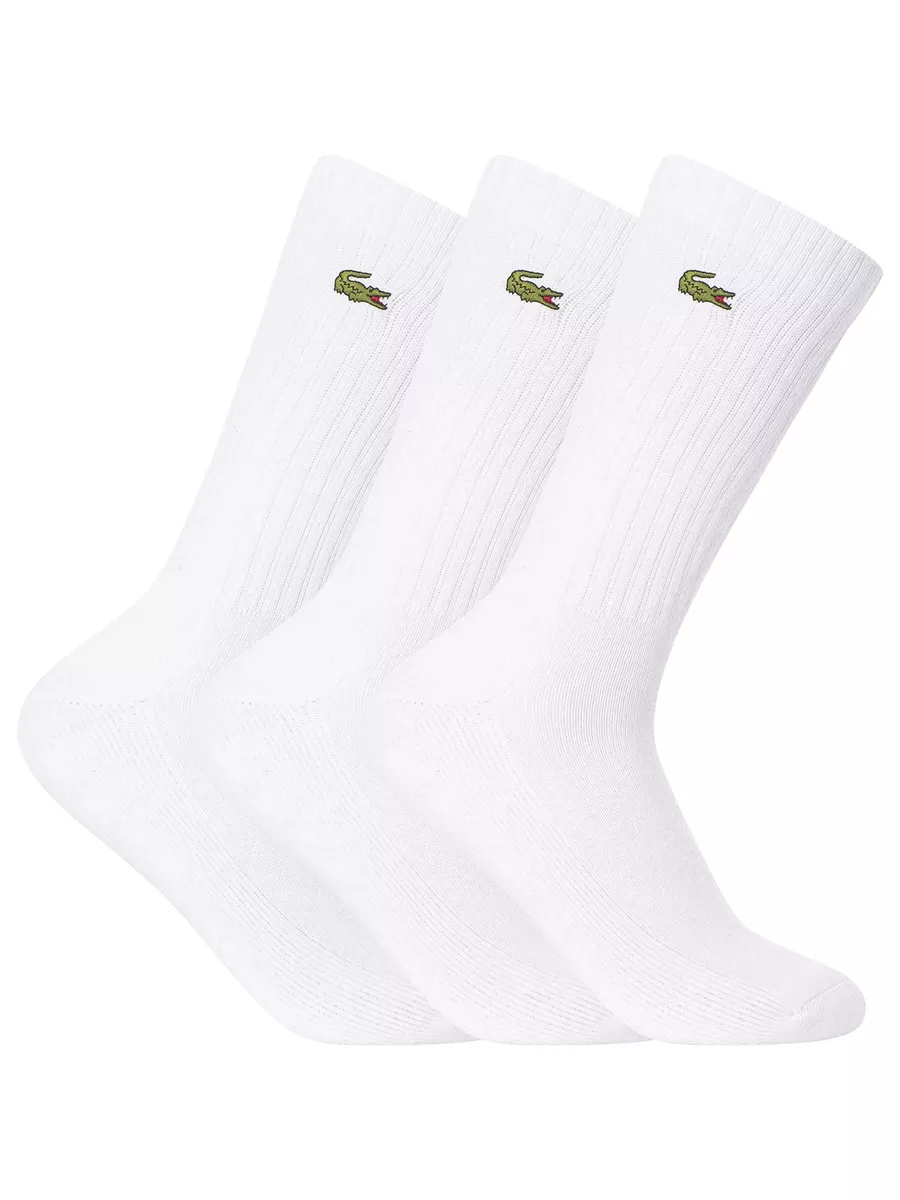 Lacoste Men s Sport 3 Pack Socks White