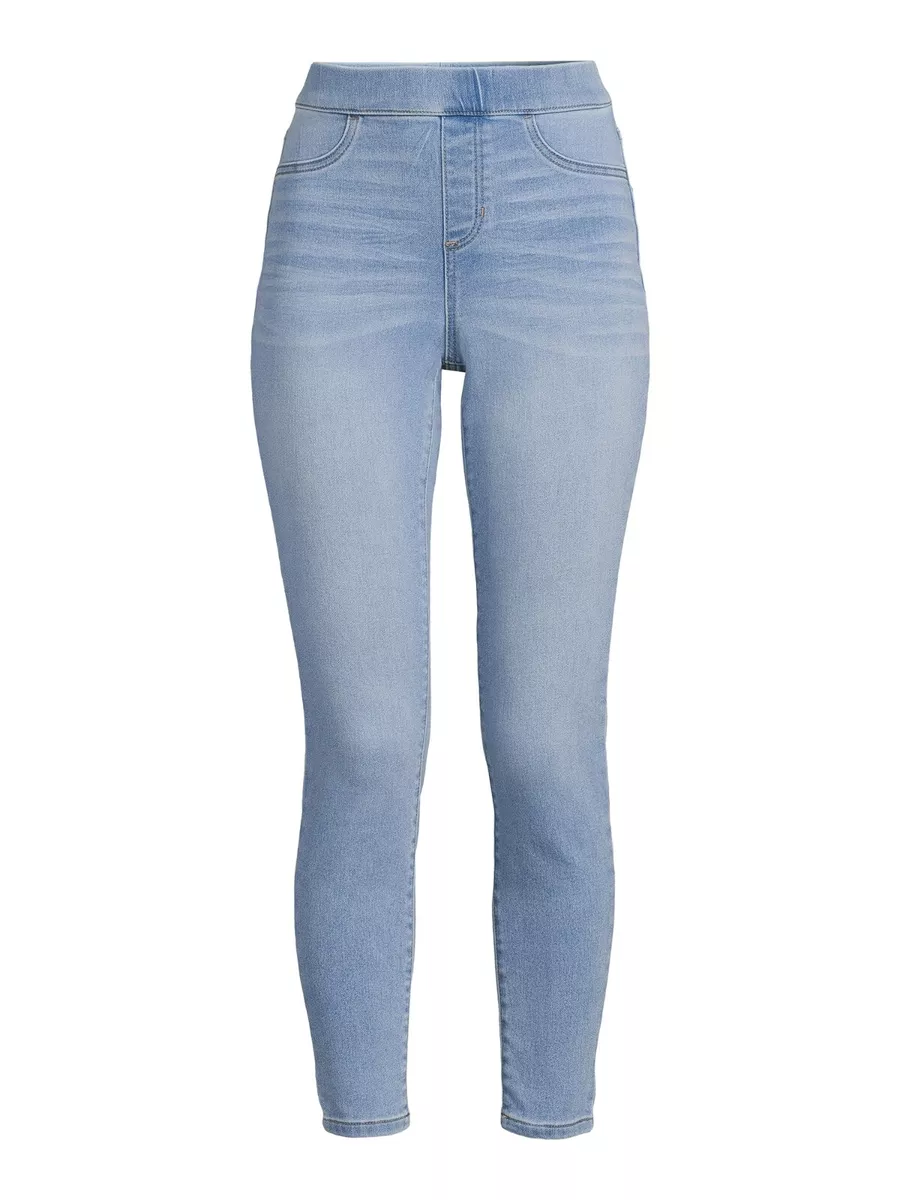 No Boundaries Juniors' Pull-On Jeggings LIGHT BLUE LEGGINGS Look Like Jeans