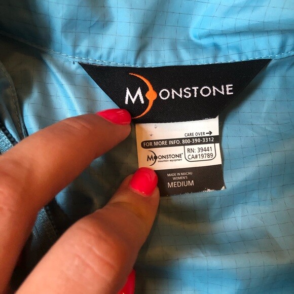 Moonstone shell / rain jacket half zip pullover s… - image 4