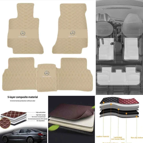 For Mercedes-Benz 1995-2025 All Models Custom Car Floor Mats Carpets Waterproof - Bild 34 von 42