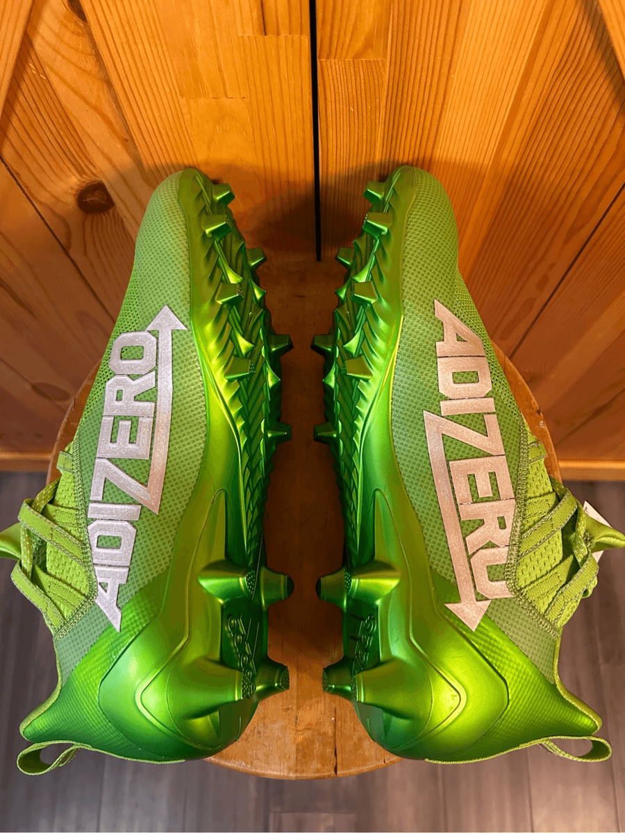 Adidas Adizero 11.0 Turbo Fuel Solar Green Football Cleats Mens Size 13.5 (FZ070 s-l1200.png main image 3