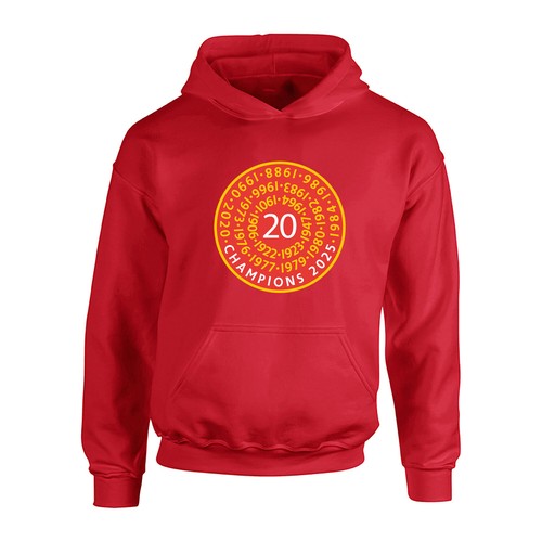 Childrens Liverpool 20 League Champions England HOODIE 2025 Years of Triupmh LRG - Picture 7 of 7