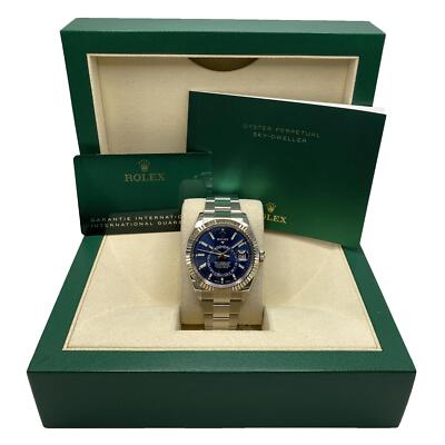Rolex Sky-Dweller 42Mm 326934 Stahl Blau Zifferblatt Automatik