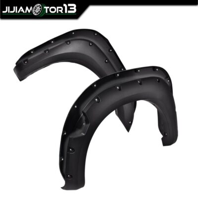 Fit For 2004-2015 Nissan Titan Pocket Rivet Style Fender Flares Textured 4pcs