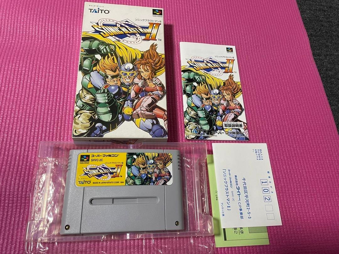 Sonic Blast Man2 Super Famicom SFC Taito Japan Action Game Sonic Blast Man2 Super Famicom SFC Taito Japan Action Game