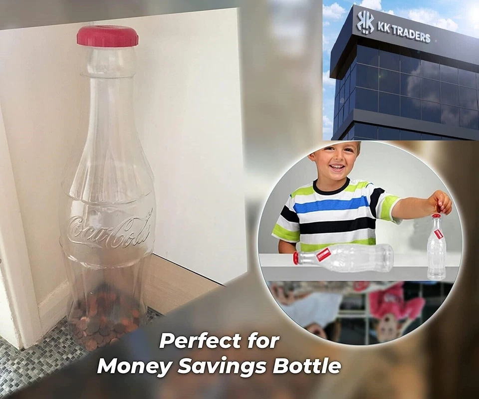 Giant Coca Cola Money Bottle 1/2Ft Plastic Bottle Saving Coin Bank UK Bestseller - Image 4 of 4
