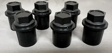 6 New Extra Long Black Lug Nut Covers Cap Chevy Gmc Silverado Truck Van 6pcs 6 New Extra Long Black Lug Nut Covers Cap Chevy Gmc Silverado Truck Van 6pcs