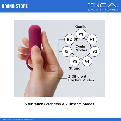 TENGA Smart Vibe Ring Multi Use Vibrating Ring for Solo/Partnered Pleasure 