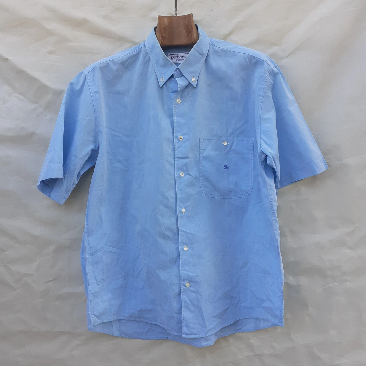 Burberry vintage shirt clearance blue