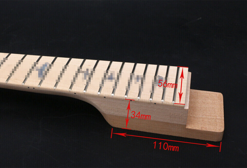 Electric Guitar Neck 22 Fret 25.5 Inch Mahogany Neck Maple Fretboard Nice Inlays - Picture 7 of 7