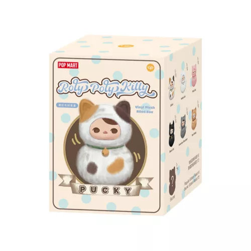POPMART PUCKY Roly Poly Kitty Serie Vinilo Peluche Caja Ciega Figura Juguetes Regalo Lo último - Imagen 15 de 19