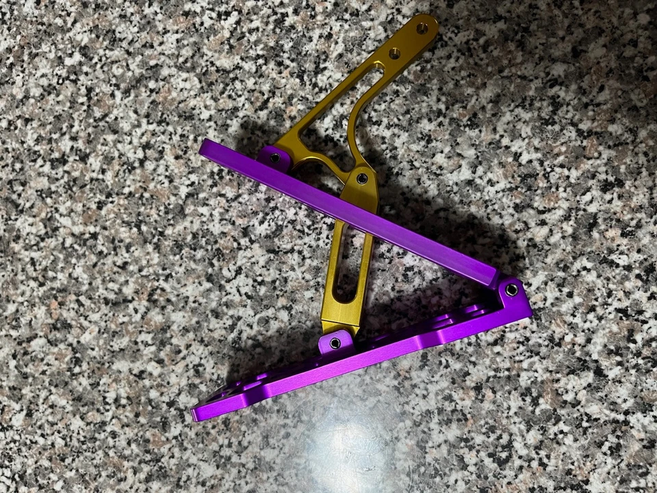 Pedal de freno/gas para hidrodeslizador Billet avión aluminio anodizado Foto 4 de 4