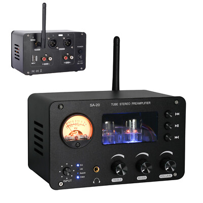 SA-20 4-way HiFi Vacuum Tube Preamp Audio Switcher Box Desktop Headphone Amp
