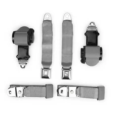 1970-71 Corvette Single Retractor Shoulder Seatbelt System PushButton