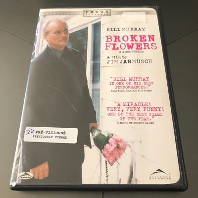 Broken Flowers (DVD, 2008) Bilingual, Bill Murray, Sharon Stone, Jessica Lange