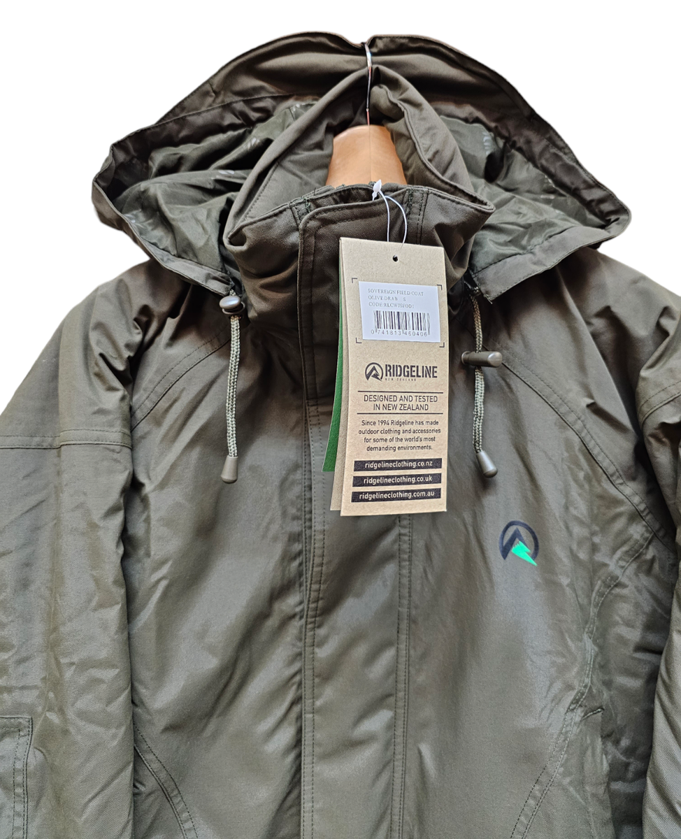Cappotto Impermeabile Ridgeline Sovereign Uomo - Grigio Oliva - Taglie S M L XL XXL - Nuovo