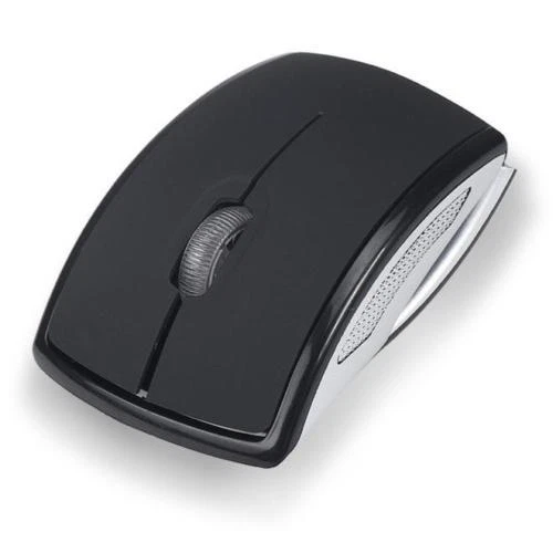 BLACK 3D Optical USB Wireless Arc Foldable Mouse Mice 2.4GHz 10m Range 1600 DPI - Image 4 of 4