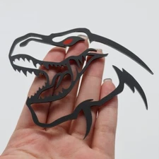 Pair T-REX Emblems fits For Ram 1500 TRX Fender Door badge Hellcat Style Head.