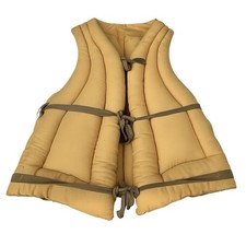 Vintage Wilco 1940-50s Kapok Preserver Vest Antique Display San Francisco CA Med