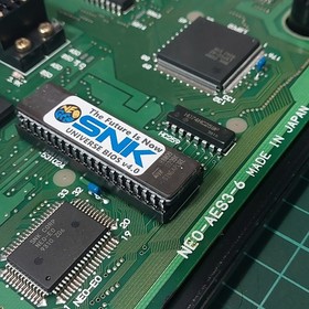 SNK NEO GEO AES Japanese Console RGB Bypass BIOS socket Recap AES3-6 #221302
