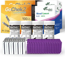 Microtech Blood Glucose Test Strips  Lancets, 180D Opening Valid, Immune to Blo